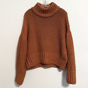 Free People My Only Sunshine Sweater in Tuscan Earth Color Women’s Size Large